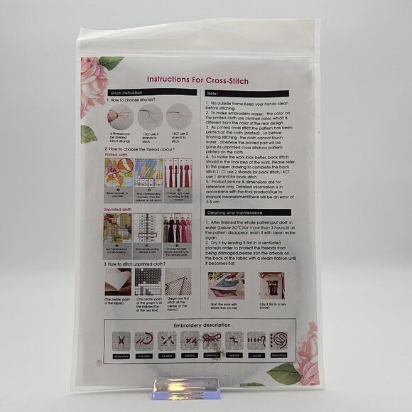 Maydear A little Pig Cross Stitch Kit Pre-Printed Fabric - Picture 4 of 4